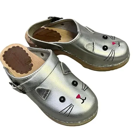 Hanna Andersson Shoes Hanna Andersson Kitty Cat Clogs Girls